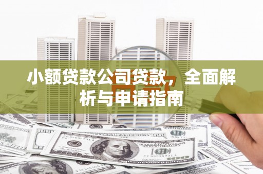 商河小额贷款公司贷款，全面解析与申请指南