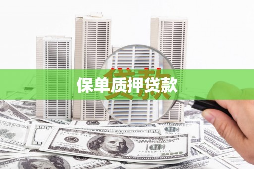 商河保单质押贷款