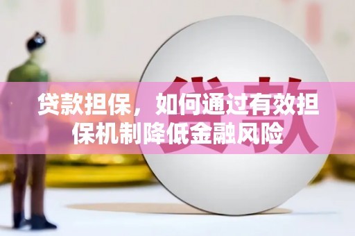 商河贷款担保，如何通过有效担保机制降低金融风险